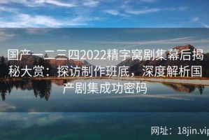 国产一二三四2022精字窝剧集幕后揭秘大赏：探访制作班底，深度解析国产剧集成功密码