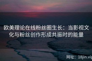 欧美理论在线粉丝圈生长：当影视文化与粉丝创作形成共振时的能量
