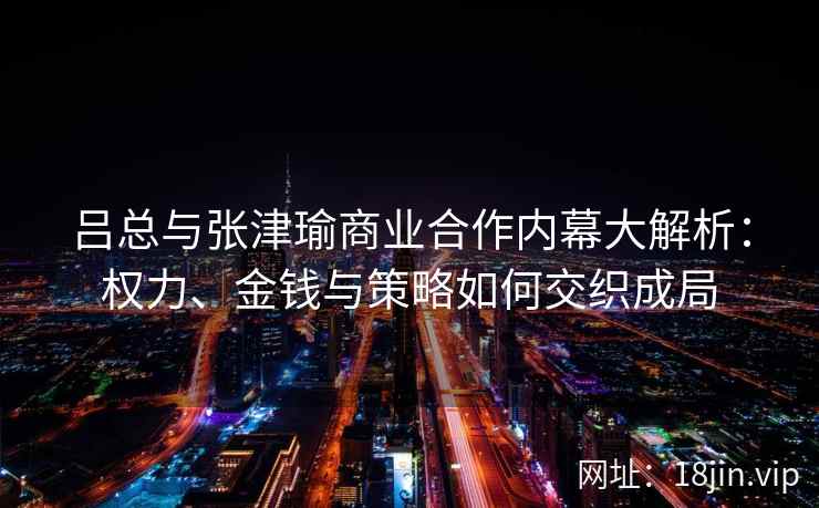 吕总与张津瑜商业合作内幕大解析：权力、金钱与策略如何交织成局