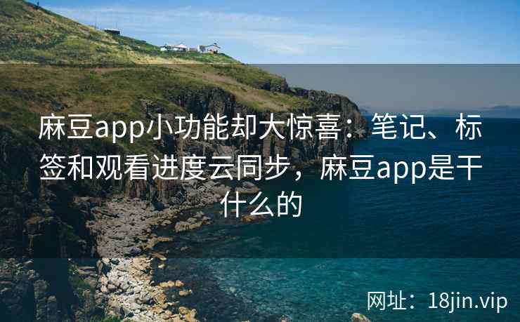 麻豆app小功能却大惊喜：笔记、标签和观看进度云同步，麻豆app是干什么的