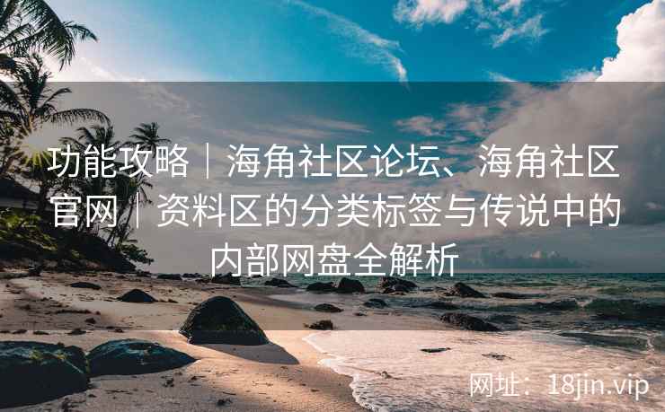 功能攻略｜海角社区论坛、海角社区官网｜资料区的分类标签与传说中的内部网盘全解析